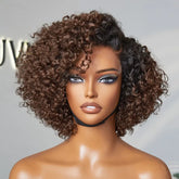 Soft-Shine Mocha Mousse Ombre - Fluffy Kinky Curl Glueless Minimalist HD Lace Wig Ready to Go