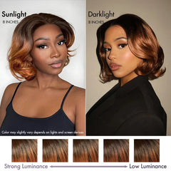 1 SEC INSTALL WIG | Elegant Boss Vibe Short Pixie Cut Ombre Ginger Glueless Minimalist HD Lace Wig Ready to Go Pre-cut Lace