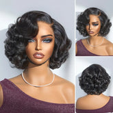 1 SEC INSTALL WIG | Mature Boss Brown Ombre Highlight / Natural Black Loose Wave Glueless Minimalist HD Lace Wig Pre-cut Lace