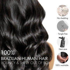 Upgraded Brazilian Hair Body Wave 3 Bundles with 5x5 HD Lace Closure
