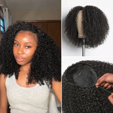 Luvme Too Easy Texture™ 3-In-1 Half Wig 180% Density Kinky Curly Glueless Flexi-Fit Drawstring Wig