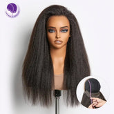 MyOwn-Fit™ 360 HD Lace Kinky Straight Wig Flexi-Fit Invisi Drawstring Cap & Pre-Cut Lace