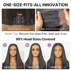 Luvme All-Day Comfort Wig 180% Density Soft & Full Water Wave Glueless 7x6 Closure HD Lace Human Hair Wig Pre-Cut Lace