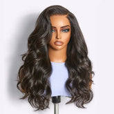 Vanessa | RawMagic - Natural Black Layered Cut Loose Body Wave Glueless 5x5 Closure HD Lace 100% Human Hair Wig