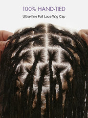 OwnScalp™ Light Weight Flexi-Fit Invisi Drawstring Cap Full Lace Knotless Boho Curls Braided Long Wig Super Natural Scalp Pre-Cut Lace