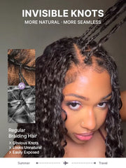 Readitress™ Pre-Separated Feather Crochet Human Hair for Miracle Knots Boho Braids | Deep Wave, Burmese Curly Protective Style (Free Gifts Included) - US Only