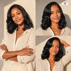 Luvme All-Day Comfort 250% Density Glueless 7x6 Closure HD Lace Loose Body Wave Short Wig Pre-Cut Lace