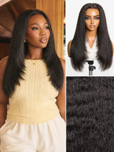 New Customers Only | 180% Density Light Kinky Straight Butterfly Cut Layered Glueless 7x6 Closure HD Lace Wig Pre-Cut Lace