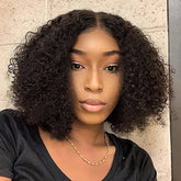 Small Bouncy Curl 4x4 Closure Lace Wig