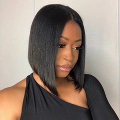 Quick & Easy Affordable U Part Bob Wig 100% Human Hair - US Only