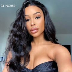 Luvme Hair 180% Density | Body Wave 13x4 Frontal HD Lace Glueless Long Wig - US Only