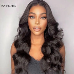Breathable Cap Loose Body Wave Glueless 5x5 Upgraded Lace Front Mid Part Long Wig - US Only