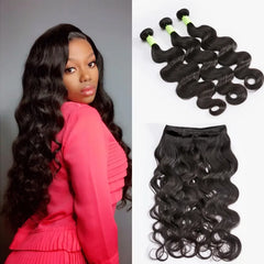 3pcs Body Wave / Water Wave / Deep Wave / Yaki Straight / Silky Straight 100% Virgin Human Hair Bundles