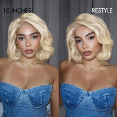 PreMax Wigs | Blonde 613 Silky Straight Glueless 5x5 Closure HD Lace Wig Pre-Cut Lace