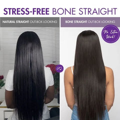 PreMax Wigs | 180% Density Bone Straight Glueless 5x5 Closure HD Lace Lace Wig Pre-cut & Plucked & Bleached