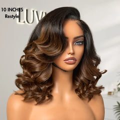 PreMax Wigs |  Ombre Brown Loose Body Wave Glueless 5x5 Closure Lace Wig Pre-Cut Lace - US Only