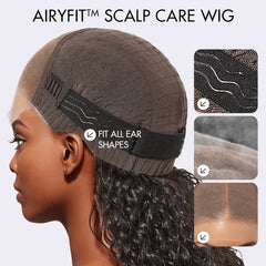 AiryFit™ Scalp Care Wigs | Silky Blunt Cut Bob Snugfit Glueless Minimalist HD Lace Short Wig Pre-Cut Lace  - US Only