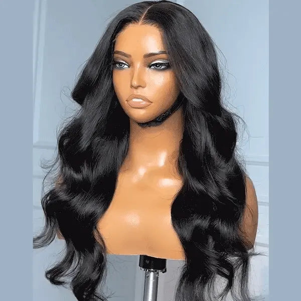 Trendy Layered Cut Loose Body Wave 5x5 Closure HD Lace Glueless Mid Part Long Wig - US Only