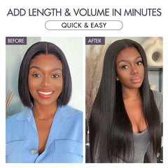 Straight / Body Wave / Kinky Curly / Yaki Straight / Kinky Straight / Messy Curly Clip in Hair Extensions Real Human Hair Pieces 135g 9pcs / 7pcs with Free Gift