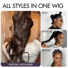 Versatile Style Full Lace Loose Body Wave Flexi-Fit Invisi Drawstring Cap Human Hair Wig
