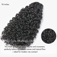 Messy Burmese Curly Seamless Clip in Extensions Real Human Hair Pieces 135g 9pcs / 7pcs with Free Gift