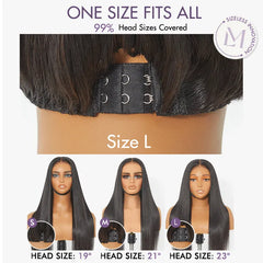 Curtain Bangs Blonde Highlight Loose Wave Glueless 5x5 Closure Pre-Cut Lace Wig All Head Sizes Fit Cap  - US Only