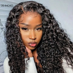 Water Wave Glueless 5x5 Closure Pre-Cut Lace Wet and Wavy Human Hair Wig