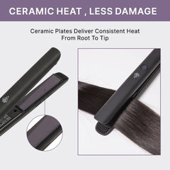 US only | 1PC Hair Straightener,  Up to 460°F, Quick, Smooth & Frizz-Free Styling Tool for Wigs and Natural Hair, Travel-Friendly