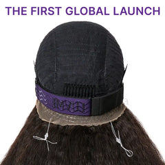 MyOwn-Fit™ 360 HD Lace Kinky Straight Wig Flexi-Fit Invisi Drawstring Cap & Pre-Cut Lace