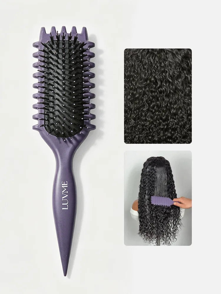 LUVME Curved Curl Repair Comb - Restores Shape and Smooths Messy Curls