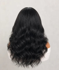 Luvme Natural Black Glueless 7x6 Closure HD Lace Yaki Blow Out Body Wave Long Wig Pre-Cut Lace