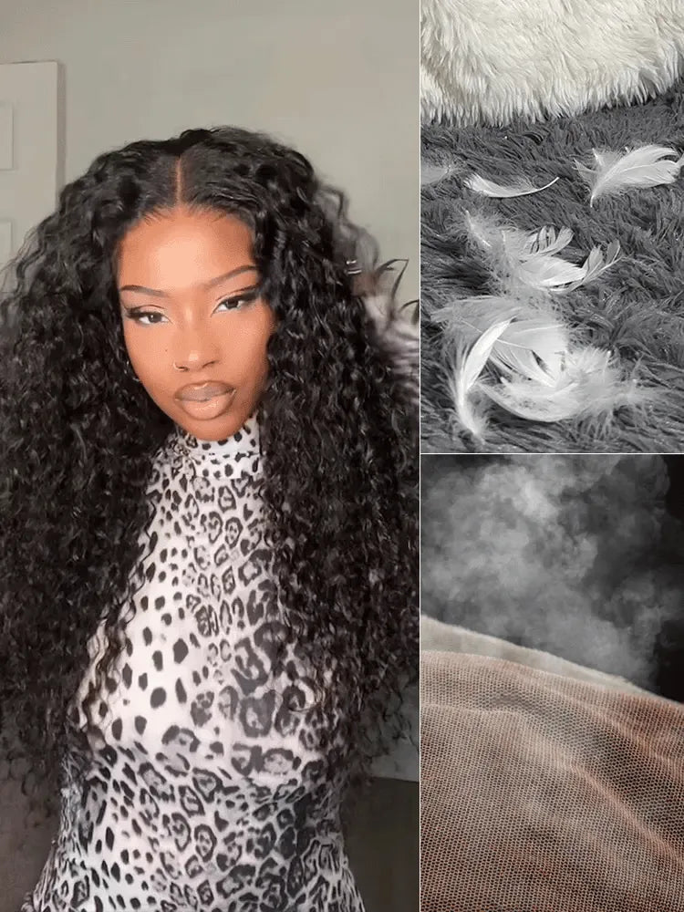 AiryFit™ Scalp Care Wigs | Effortless Water Wave Snugfit Glueless 5x5 Closure Pre-Cut Lace Curly Wig