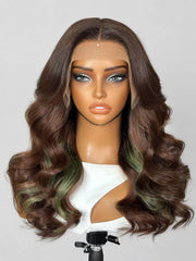 PreMax 180% Density 18 Inch 13x4 Frontal HD Lace Custom Wig Pre-cut Lace