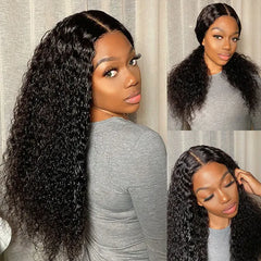 Wet And Wavy | Water Wave 4x4 Closure Lace Glueless Mid Part Long Wig - US Only