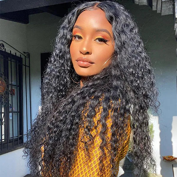 Wet & Wavy Glueless 4x4 Closure Undetectable HD Long Lace Wig 100% Human Hair